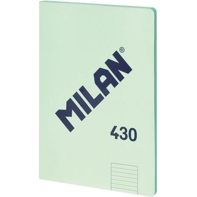 Milan Тетрадка 1918, А4, широки редове, картонена корица, 48 листа, зелена (57242G48GR)