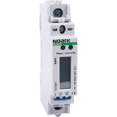 Noark Електромер за DIN шина, 80A, 230V, монофазен, мултифункционален, 1 модулен, Mbus (NK107281)