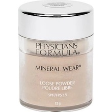 Physicians Formula Mineral Wear jemný sypký pudr pro rozjasnění pleti SPF15 Creamy Natural 12 g