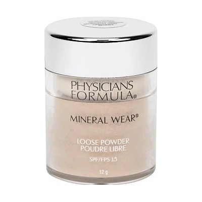 Physicians Formula Mineral Wear jemný sypký pudr pro rozjasnění pleti SPF15 Creamy Natural 12 g