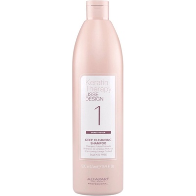 ALFAPARF Milano Keratin Therapy Дълбоко почистващ шампоан, 500 ml