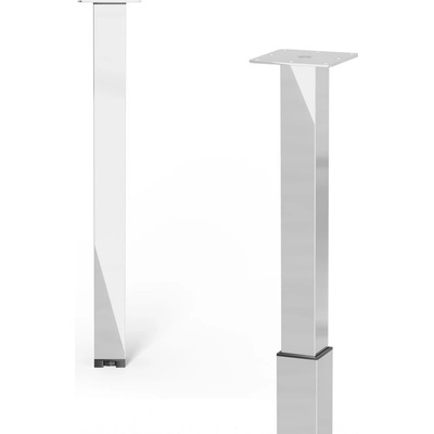 Walteco Nábytková noha 60x60mm, výškově nastavitelná 700-1100mm, chrom , 50401
