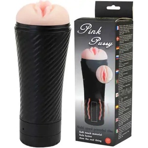  Вибриращ мастурбатор, розова вагина - Pink Pussy Masturbator (DEBRA00439)