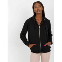 Feel Good zip-up hoodie with pockets čierna