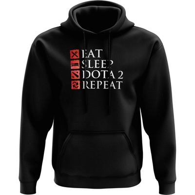 Eat Sleep Dota 2 Repeat černá