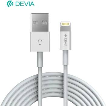 Devia EC080 USB - Lightning, 1m, bílý