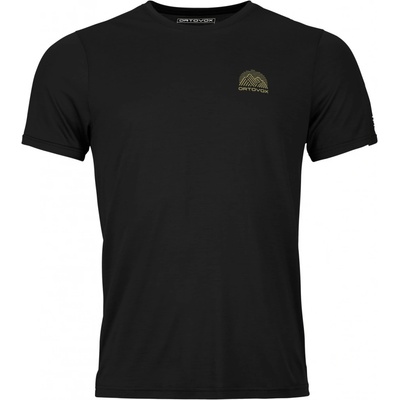 Ortovox 120 Cool Tec Mtn Stripe T-shirt Men's Black Raven