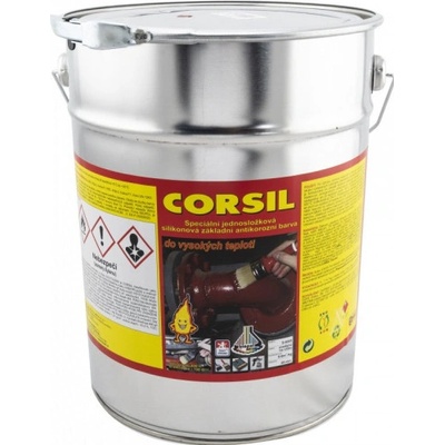 Corsil základní antikorozní barva do teplot 400 °C, 0840 červenohnědá, 10kg