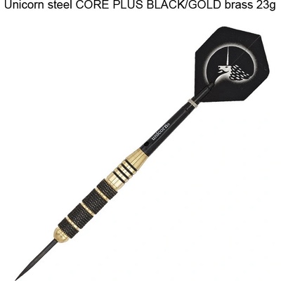 Unicorn steel CORE PLUS BLACK/GOLD brass 23g