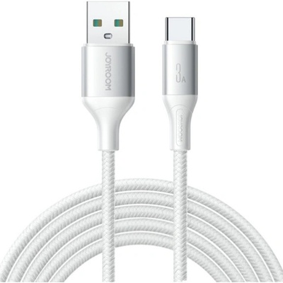 Joyroom S-A28 opletený nabíjecí a datový USB-A na USB-C 2m bílý