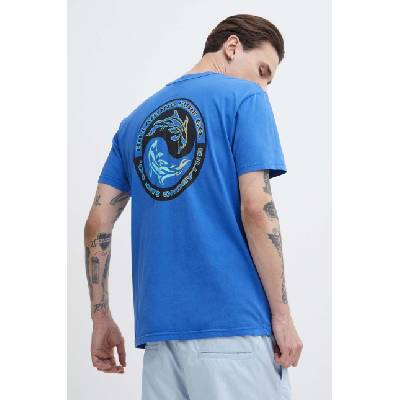 Billabong Памучна тениска Billabong в синьо с принт ABYZT02279 (ABYZT02279)