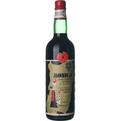 Cantina Sociale del Campidano di Serramanna Monica sladké červené 1968 0,75 l (holá láhev)