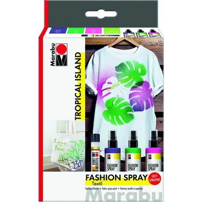 Marabu Fashion Spray Tropical Island 3 x 100 ml