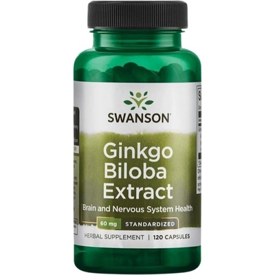 Swanson Ginkgo Biloba Extract 60 mg [120 капсули]