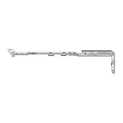 ROTO NT/NX ram.nůžek Designo TiltFirst K32 PROFINE 76/88 vel. 250 mm stříbrný levý