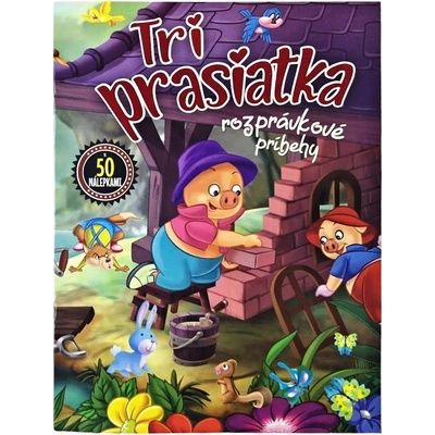 Tri prasiatka rozprávkové príbehy+nálepky