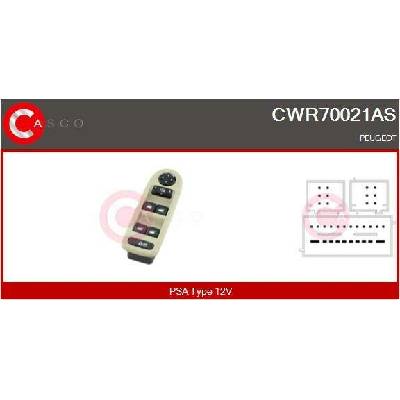 CASCO Spínač elektrického otvárania okien CWR70021AS