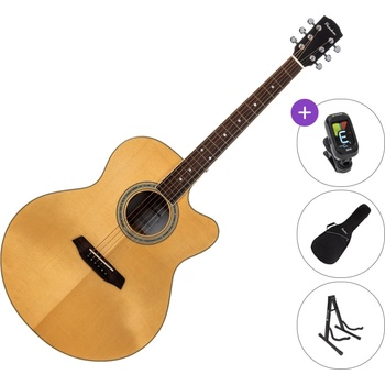 Pasadena PJC-500 All Solid SET Natural Gloss Джъмбо китара