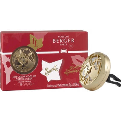 Maison Berger Paris darčeková sada difuzér do auta zlatý + náplň Lolita Lempicka Sweet