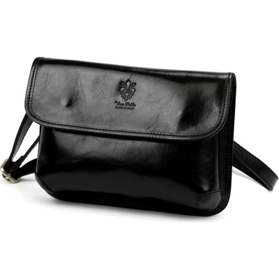 Florence dámska kožená crossbody kabelka 70 čierna 25 x 17 x 6 cm