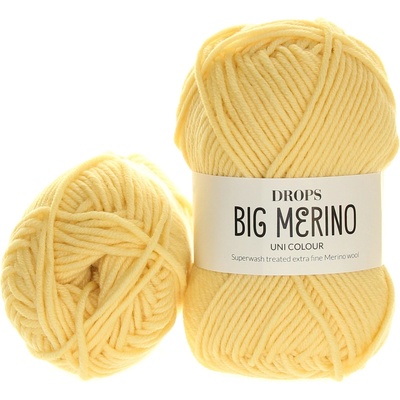 Drops Big Merino 26 světlá žlutá