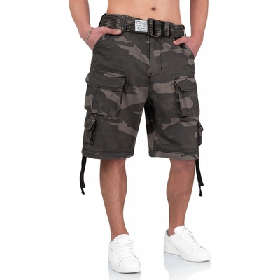 Surplus pánske cargo šortky DIVISION black camo