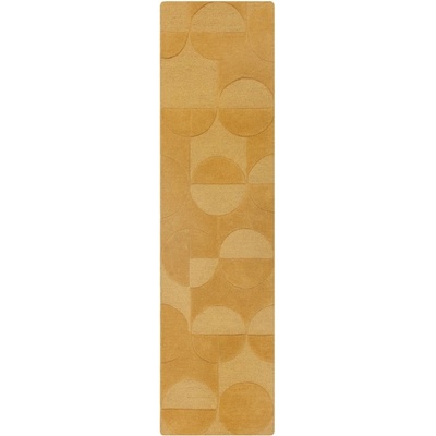 Flair Rugs Жълт вълнен килим в цвят охра 60x230 cm Gigi - Flair Rugs (503119373936)