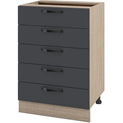 ИРИМ Долен кухненски шкаф Сити МФ-Карбон мат-11-29 60 см