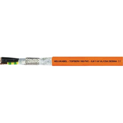 Helu TOPSERV® 112 707283 servo kábel 4 G 6 mm² + 2 x 1.50 mm², 50 m, oranžová