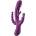HoneyPlayBox TRILUX Kinky Finger Rabbit Vibrator with Anal Beads Purple