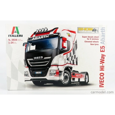 Italeri Iveco fiat Stralis Hiway Tractor Truck Abarth 2assi 2010 1:24