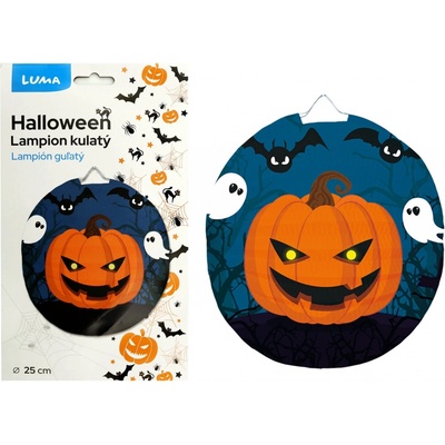 Lampion 25cm kulatý HALLOWEEN dýně Luma – Zboží Mobilmania