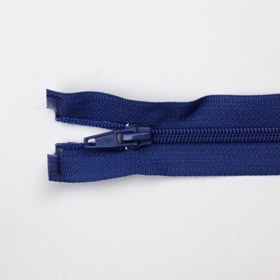 Pro Háčkování Spirálový zip dělitelný 70 cm sytě modrý
