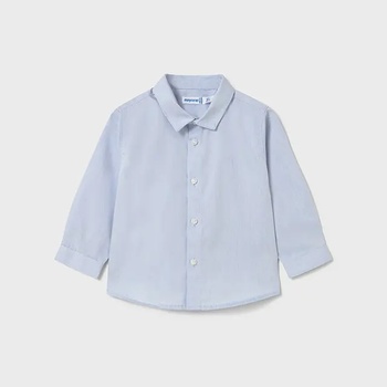 MAYORAL Риза дълъг ръкав едноцветна синя за бебе момче Mayoral