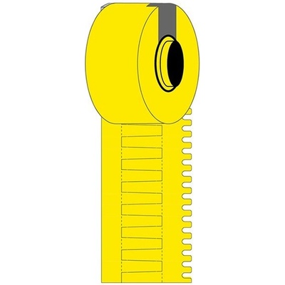 Brady M6-30x4.2-7597-YL / 312098, DuraSleeve Wire Marking Inserts, 30.00 mm x 4.10 mm
