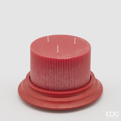 EDG S podstavcem v antickém dekoru červená 10 x 15 cm