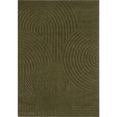 ESTE Тъмнозелен килим 160x230 cm Whirl - ESTE (02186A OLIVE)