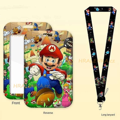 Šňůrka na krk 23647 s cedulkou Super Mario