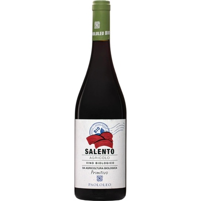 Paololeo Primitivo Agricolo Biologico 14% 0,75 l (čistá fľaša)