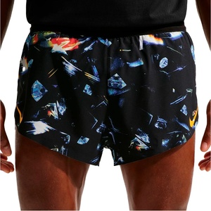 Nike Мъжки шорти за бягане Nike Dri-Fit ADV Aeroswift 2 Brief AOP Running shorts - Black / Laser Orange (012-4616-0114)