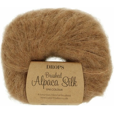Drops Brushed Alpaca Silk 36 hnedá