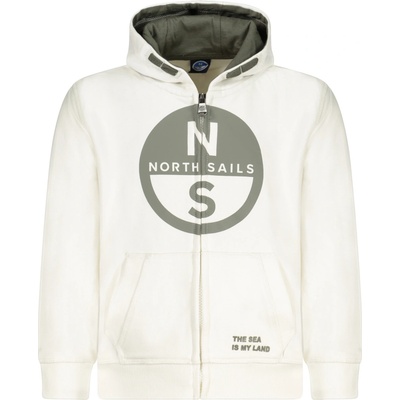 North Sails Children's Zip-up Sweatshirt White