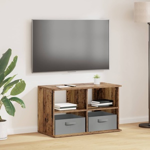 vidaXL Стойка за телевизор с чекмедже Старо дърво 79 x 40 x 48 см (8000466)