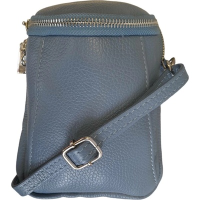 Vera Pelle kožená crossbody taška 7729 modrá modrá