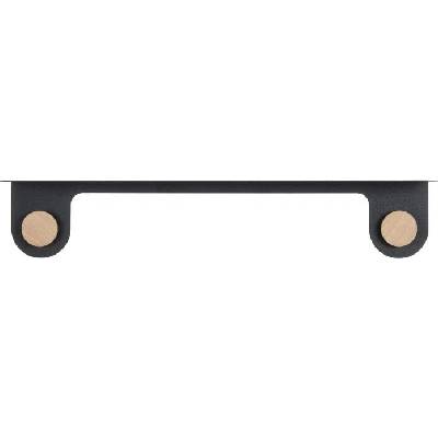 Gazzda Hook police černá 70 cm, 13 cm, 16 cm