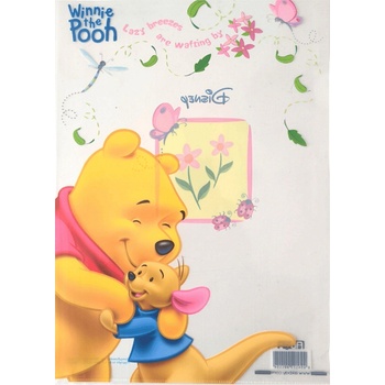 Папка прозрачна А4 с апликации Мечо Пух / Witch