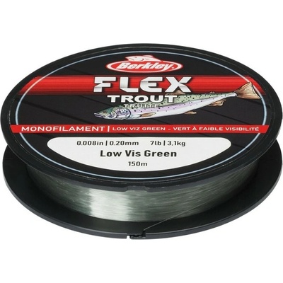 Berkley Šnúra Flex Trout Low-Vis Zelená 150m 0,16mm/2,1kg