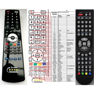 GENERAL ODYS X810044-07 - съвместимо дистанционно управление на марката General (X810044-07)