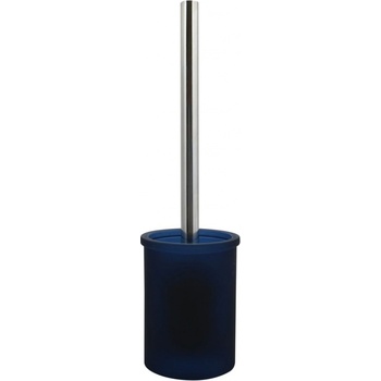 Spirella WC štětka YOKO se skleněnou nádobou tmavě modrá 10 20384