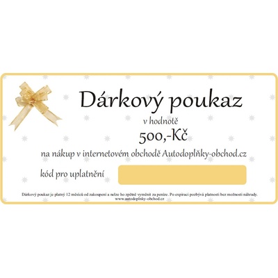 ADO Pro Dárkový poukaz na nákup zboží v hodnotě 500 Kč